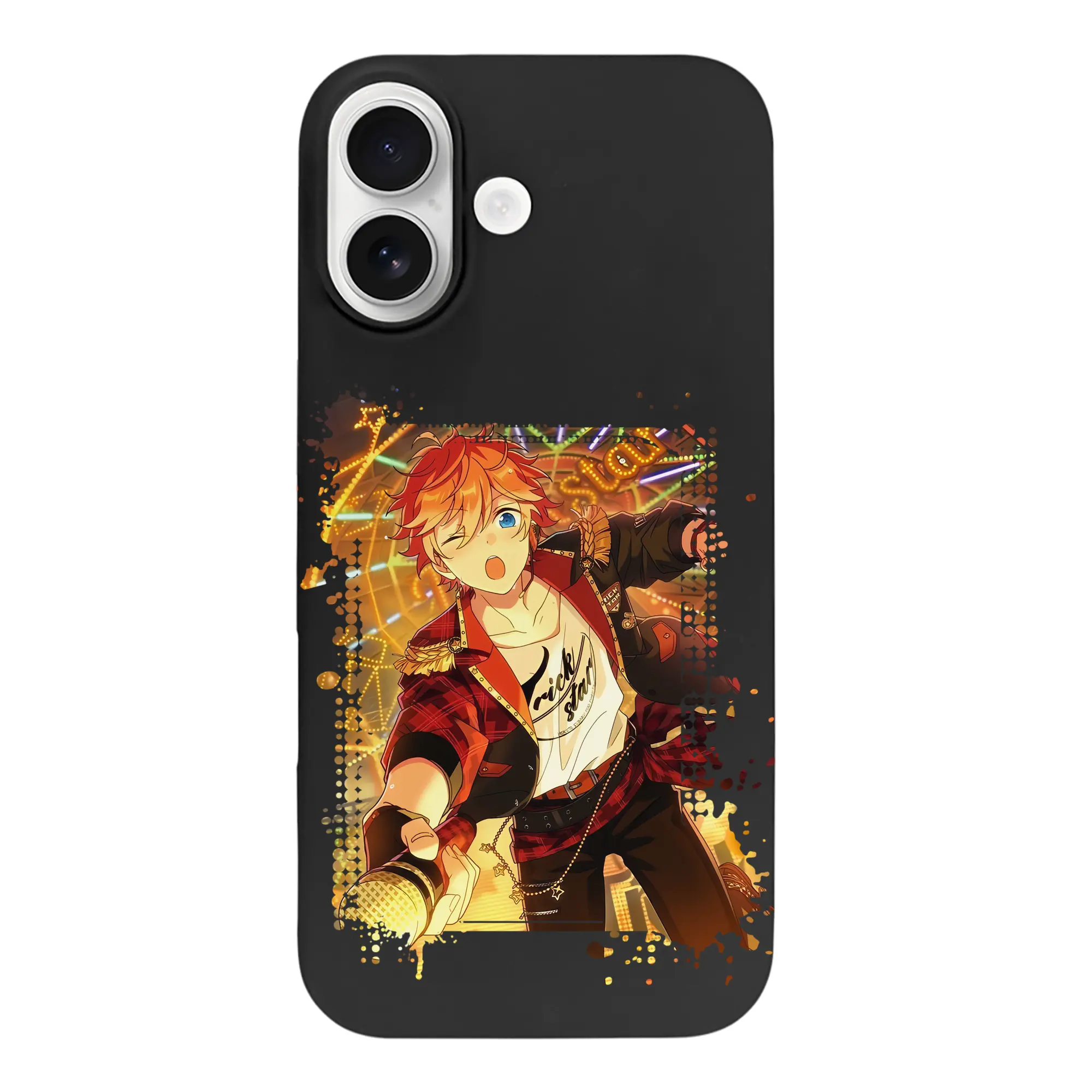 あんさん ぶる グッズ Trickstar 明星スバル - iPhone 17 シリーズ シリコンケース 薄型 耐衝撃 指紋防止 ソフトタッチカバー 精密フィット 傷防止 保護ケース iPhone 17/17 Air/17 Pro/17 Pro Max 対応